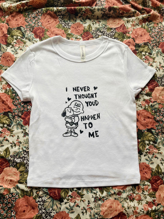 Leonard Cohen Boygenius Handprinted Baby Tee