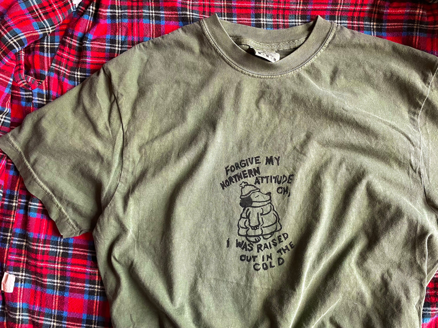 Northern Attitude Noah Kahan Handprinted T-Shirt