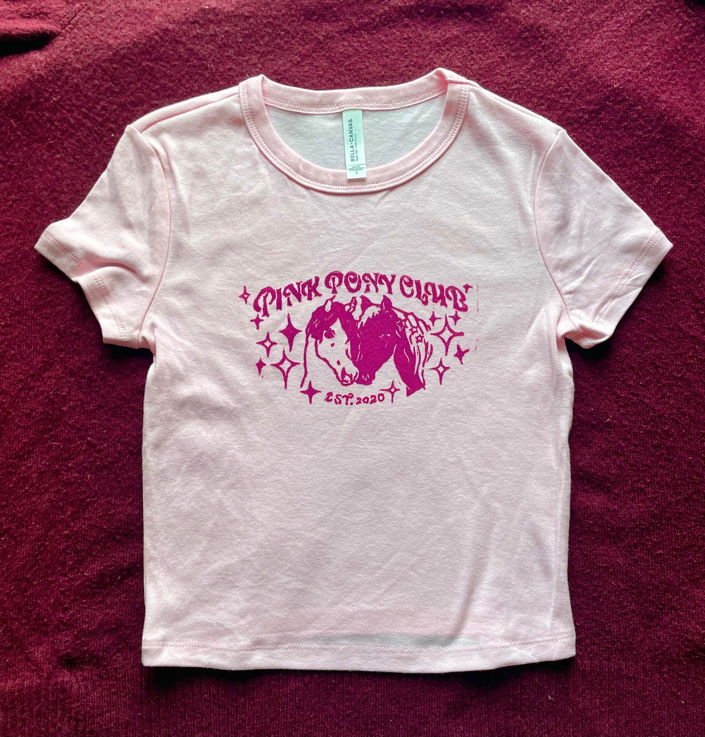 Pink Pony Club Chappell Roan Handprinted Baby Tee