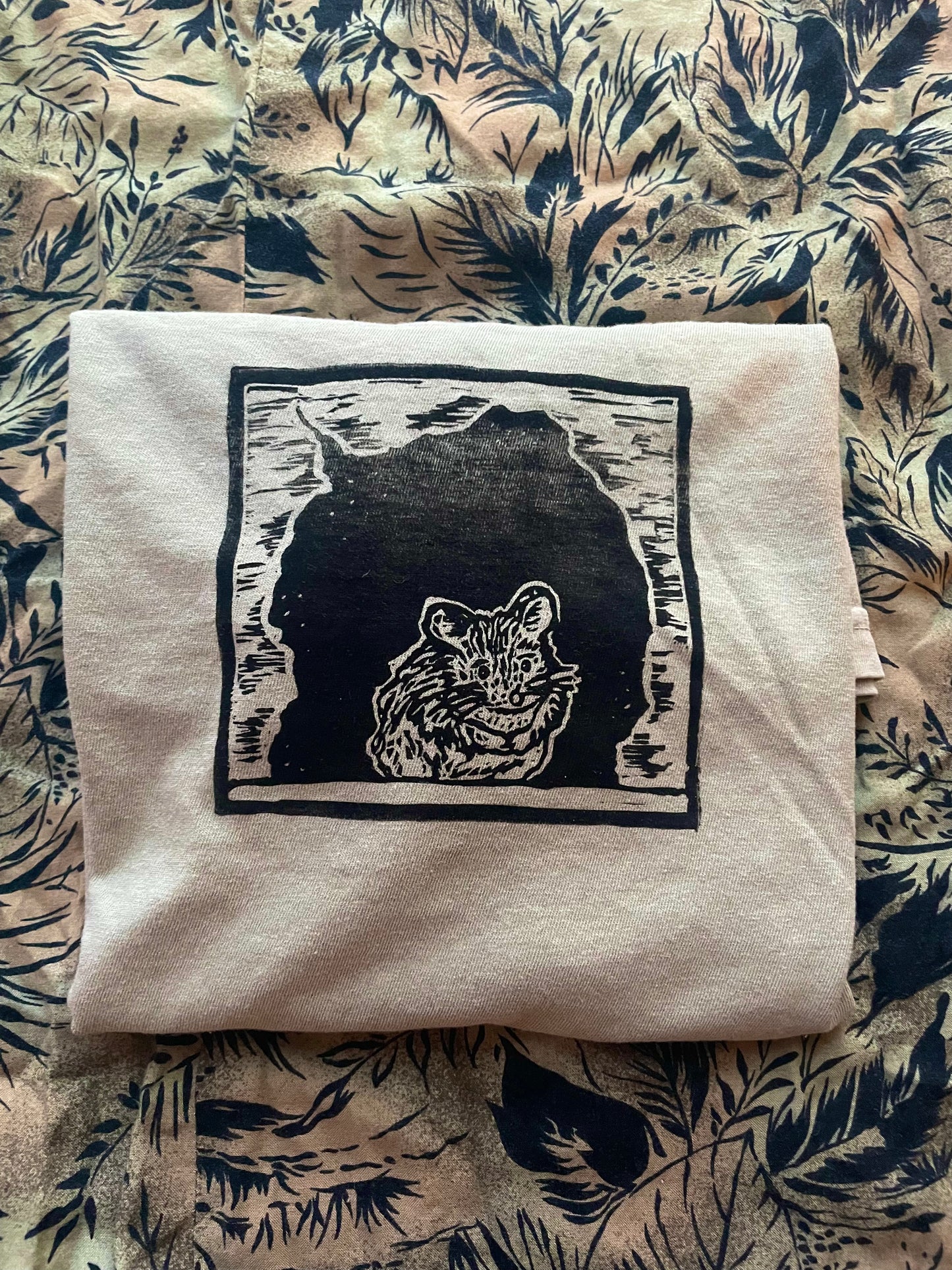 Peanut Quiet Mouse Handprinted T-Shirt