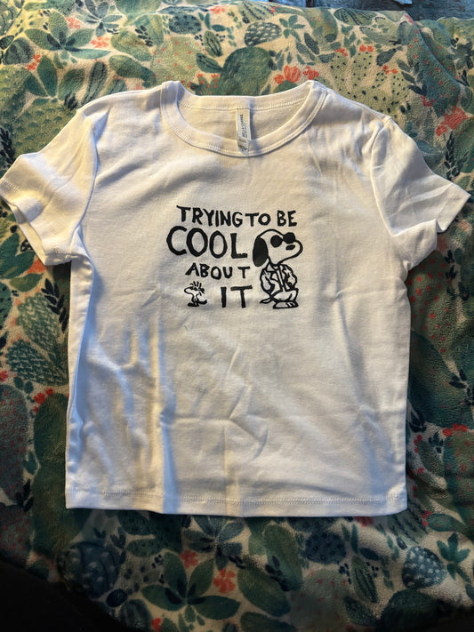 Cool About It Handprinted Baby Tee