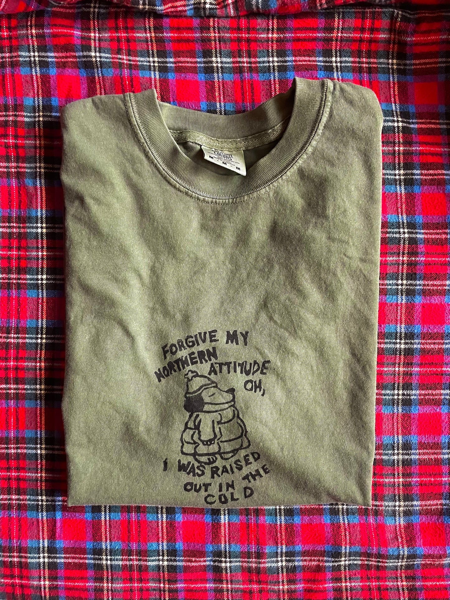 Northern Attitude Noah Kahan Handprinted T-Shirt