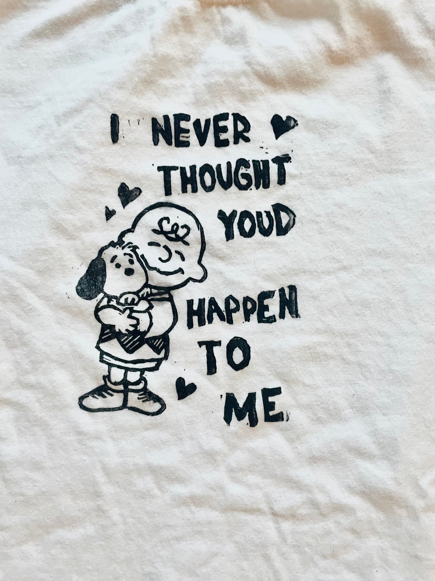 Leonard Cohen Boygenius Handprinted T-Shirt