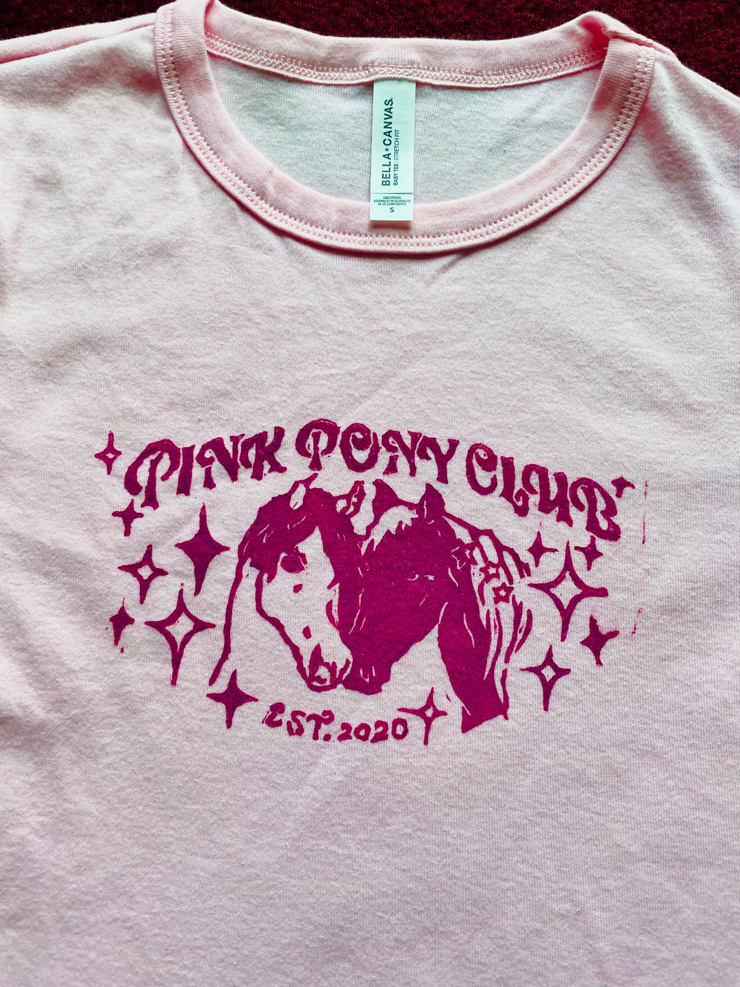 Pink Pony Club Chappell Roan Handprinted Baby Tee