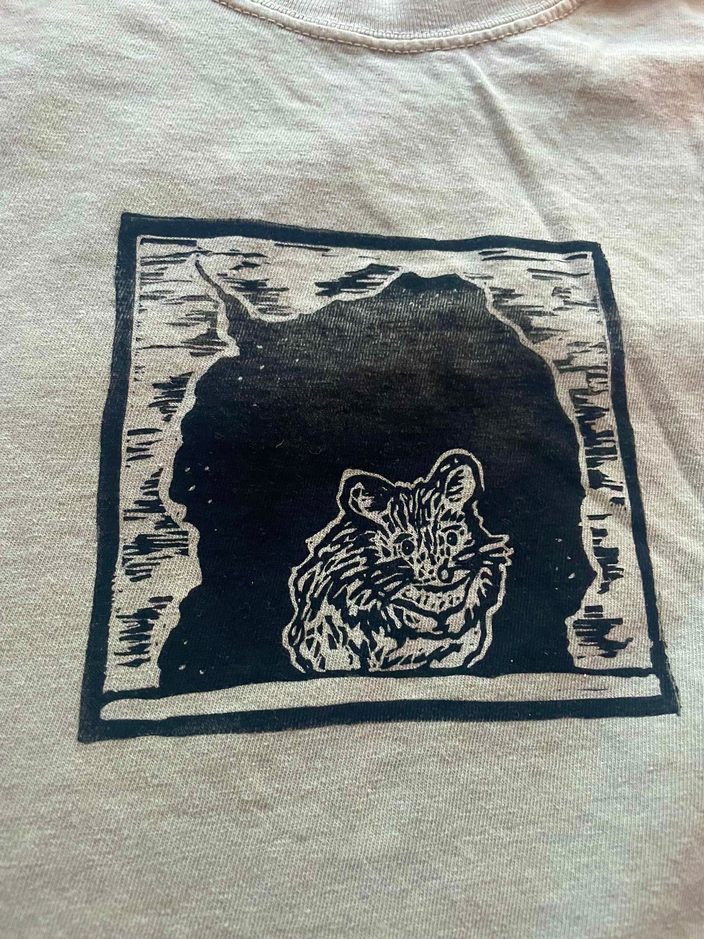 Peanut Quiet Mouse Handprinted T-Shirt
