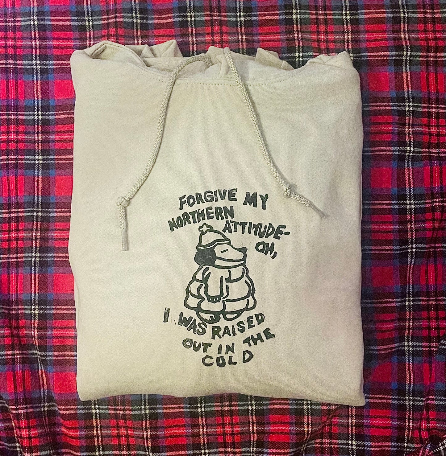 Northern Attitude Noah Kahan Handprinted Hoodie