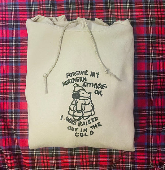 Northern Attitude Noah Kahan Handprinted Hoodie