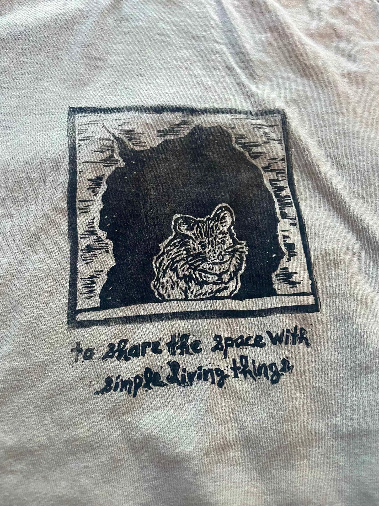 Peanut Quiet Mouse Handprinted T-Shirt