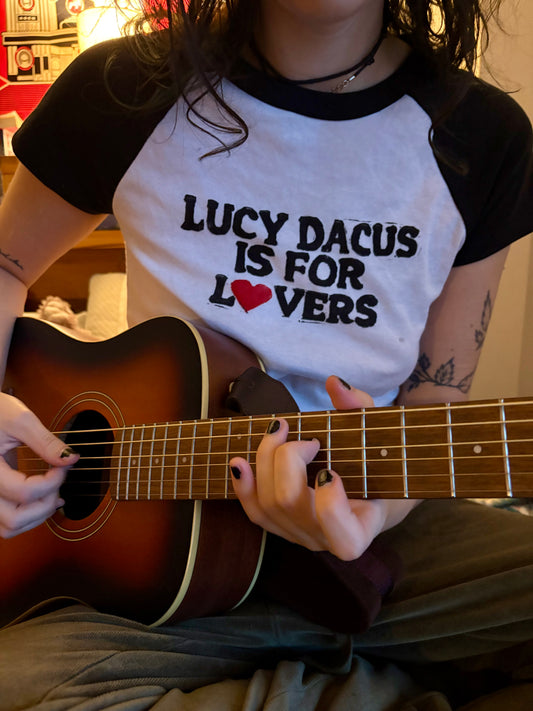 Lucy Dacus Is For Lovers- Handprinted Baby Tee