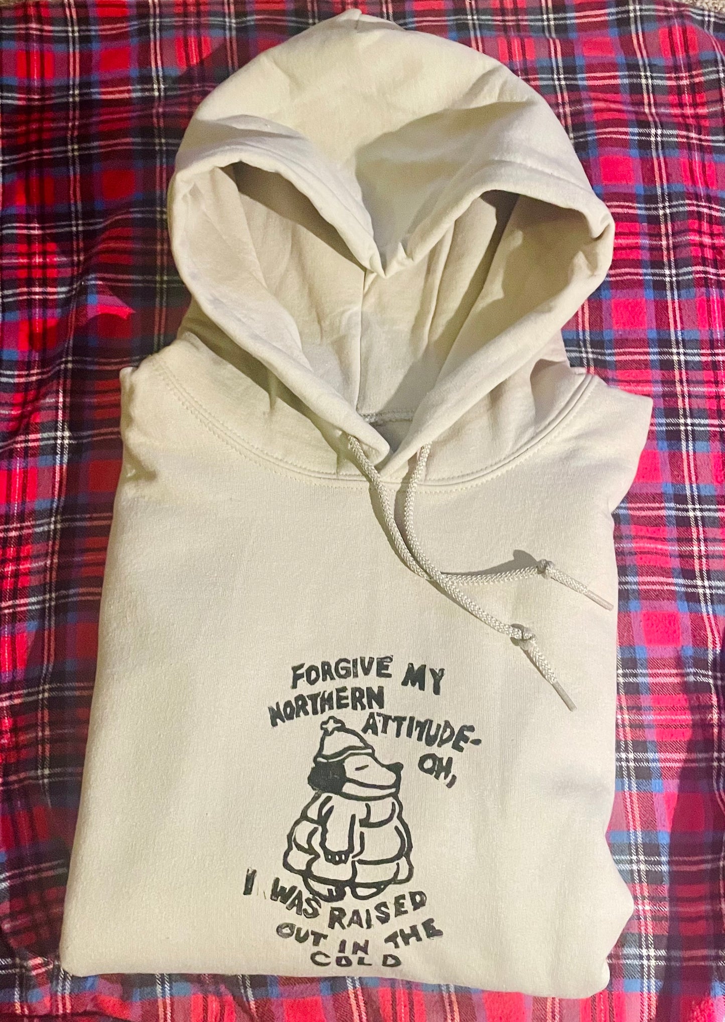 Northern Attitude Noah Kahan Handprinted Hoodie