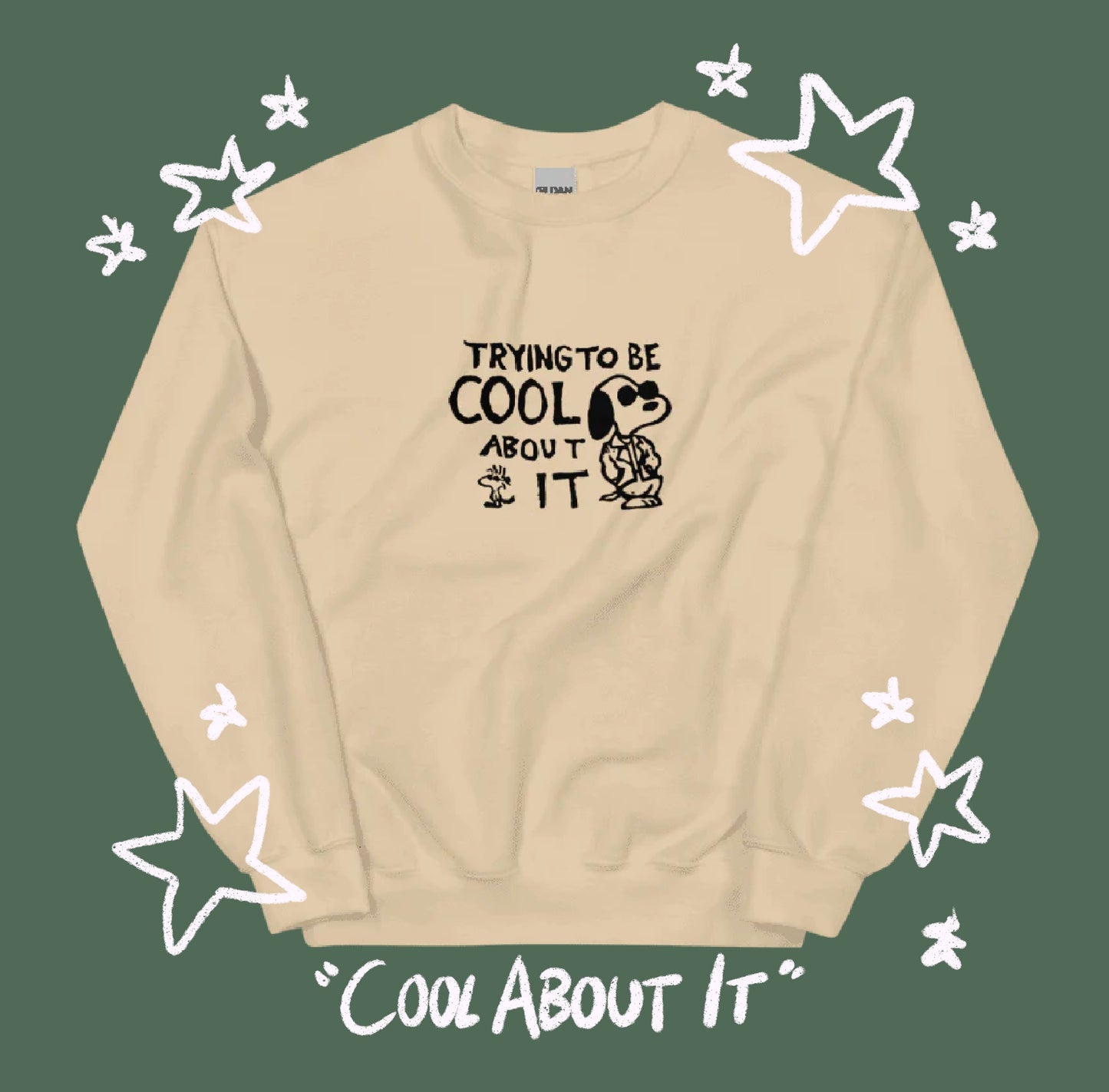 Leather Jacket Cool About It  Crewneck Sweatshirt
