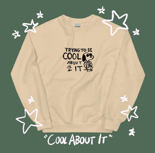 Leather Jacket Cool About It  Crewneck Sweatshirt