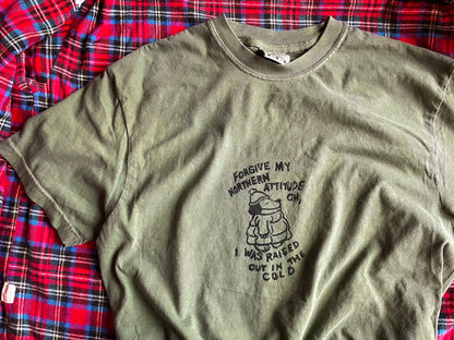Northern Attitude Noah Kahan Handprinted T-Shirt