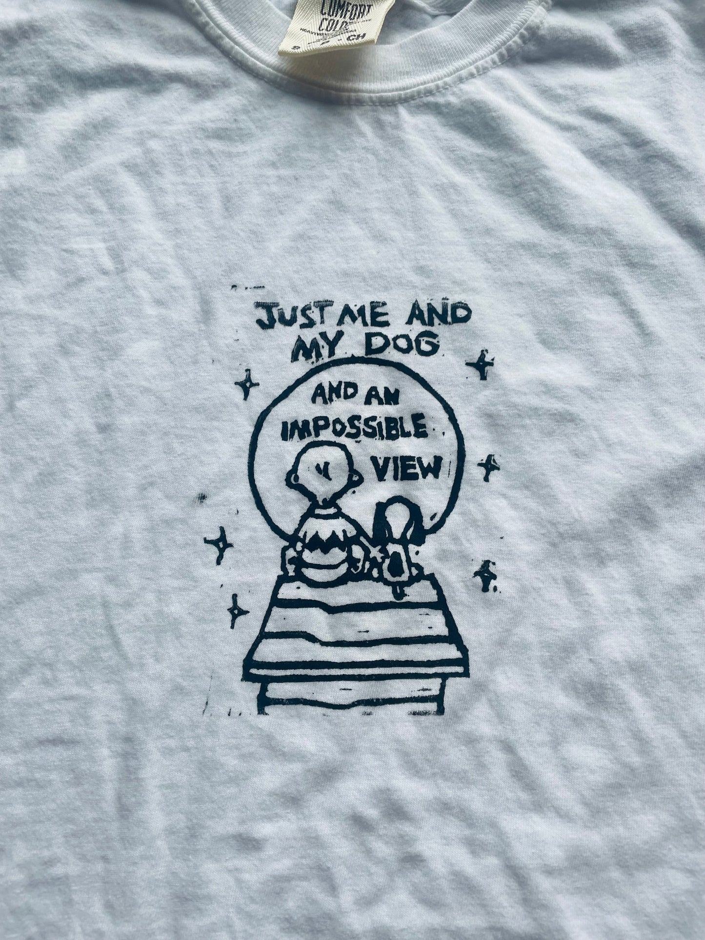 Me and My Dog Boygenius Handprinted T-Shirt