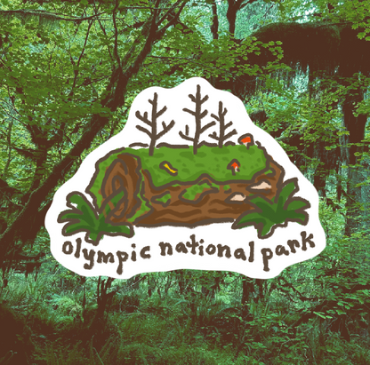 Olympic National Park Handprinted T-Shirt
