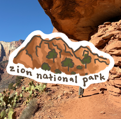 Zion National Park Handprinted T-Shirt