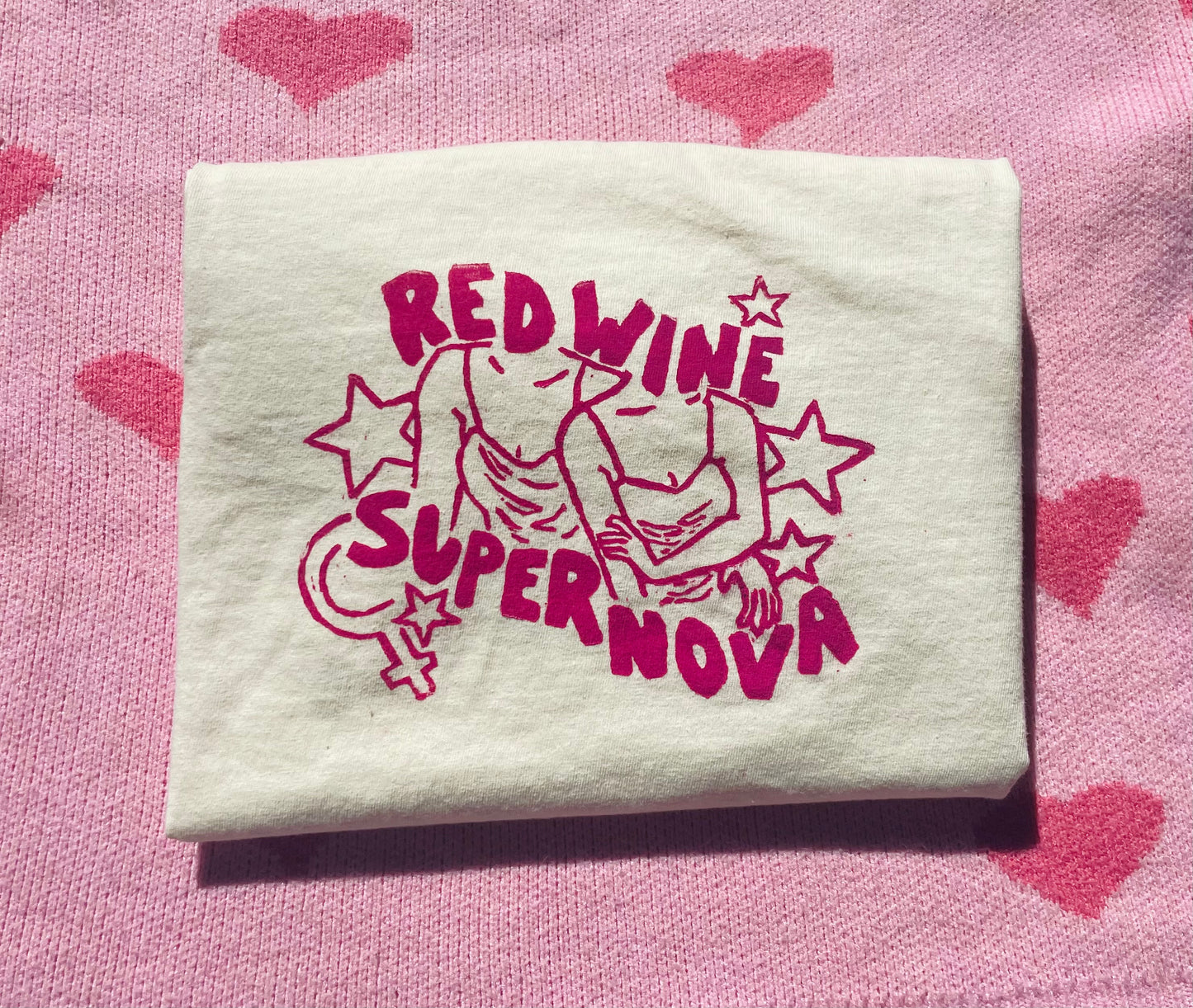 Red Wine Supernova Cotton T-Shirt