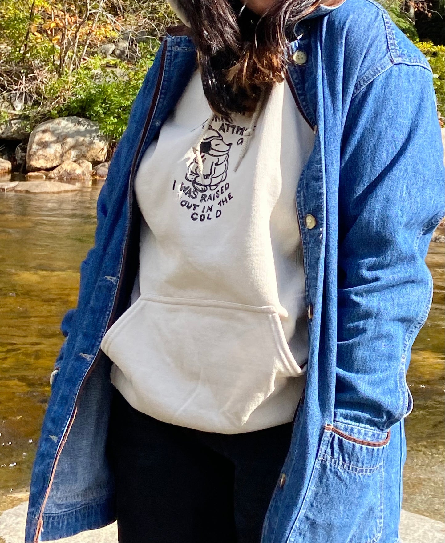 Northern Attitude Noah Kahan Handprinted Crewneck Sweatshirt
