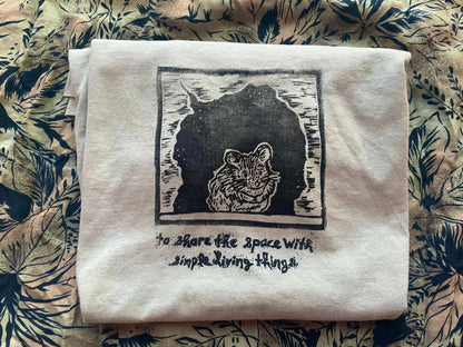 Peanut Quiet Mouse Handprinted T-Shirt