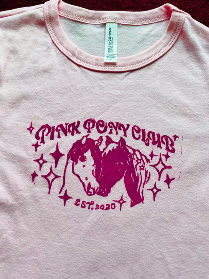Pink Pony Club Chappell Roan Handprinted Baby Tee