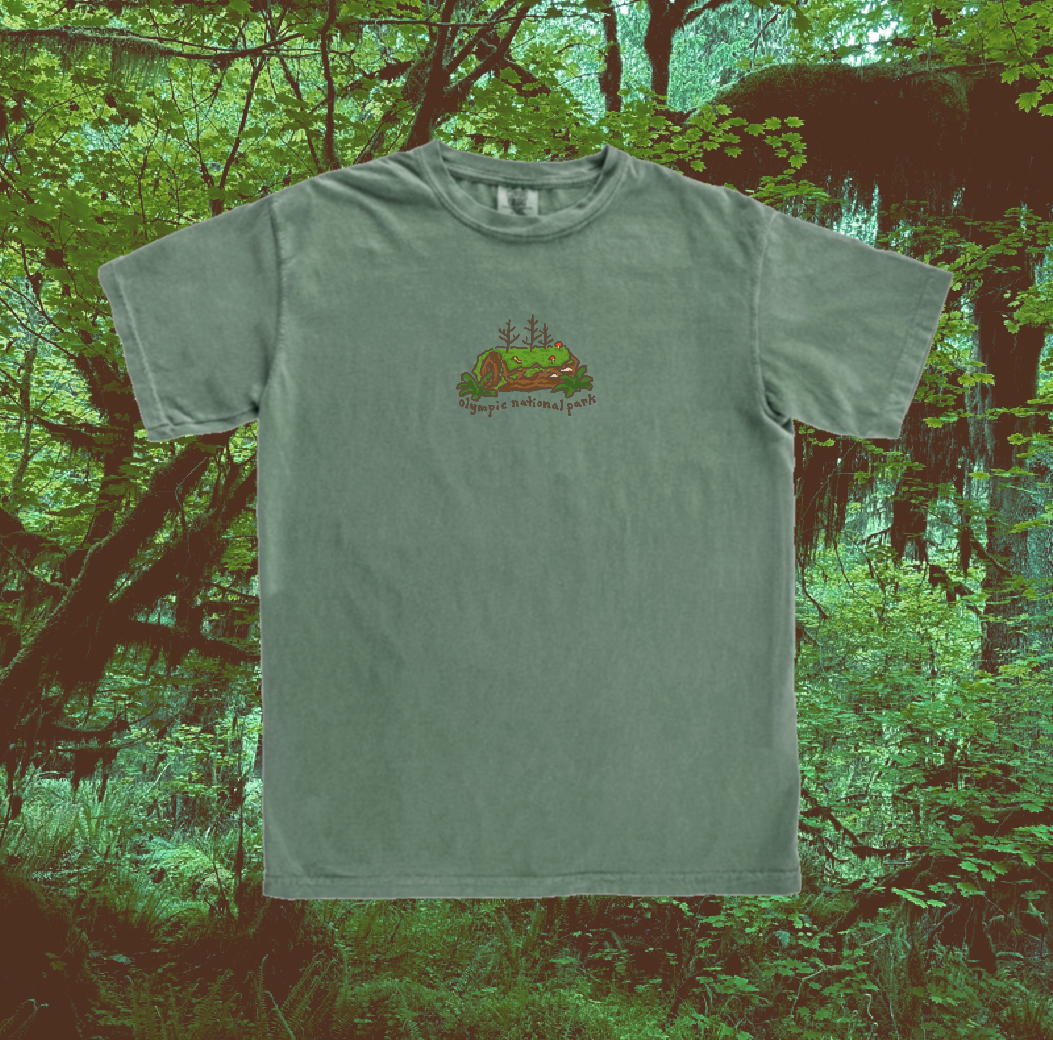 Olympic National Park Handprinted T-Shirt
