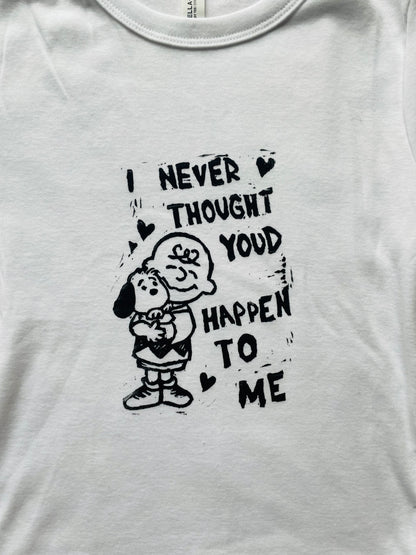 Leonard Cohen Boygenius Handprinted Baby Tee