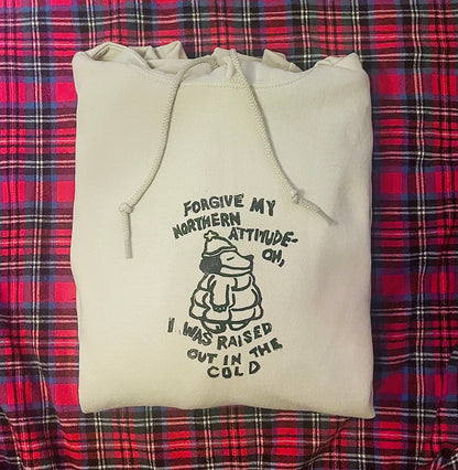 Northern Attitude Noah Kahan Handprinted Hoodie