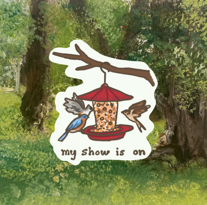 My Show is On (Birds) Handprinted T-Shirt