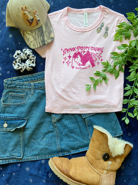Pink Pony Club Chappell Roan Handprinted Baby Tee