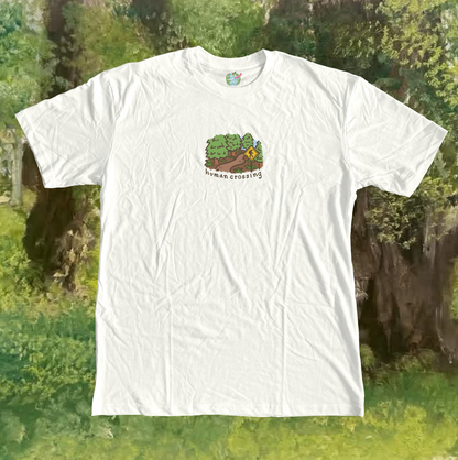 Human Crossing Handprinted T-Shirt