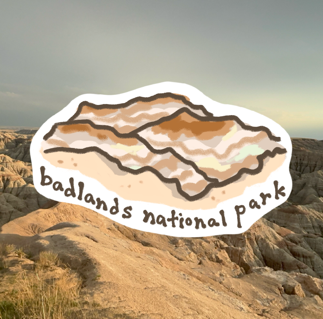 Badlands National Park Handprinted T-Shirt