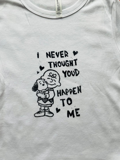 Leonard Cohen Boygenius Handprinted Baby Tee