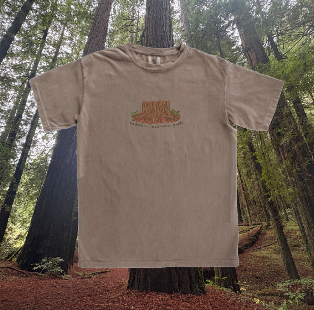 Redwood National Park Handprinted T-Shirt