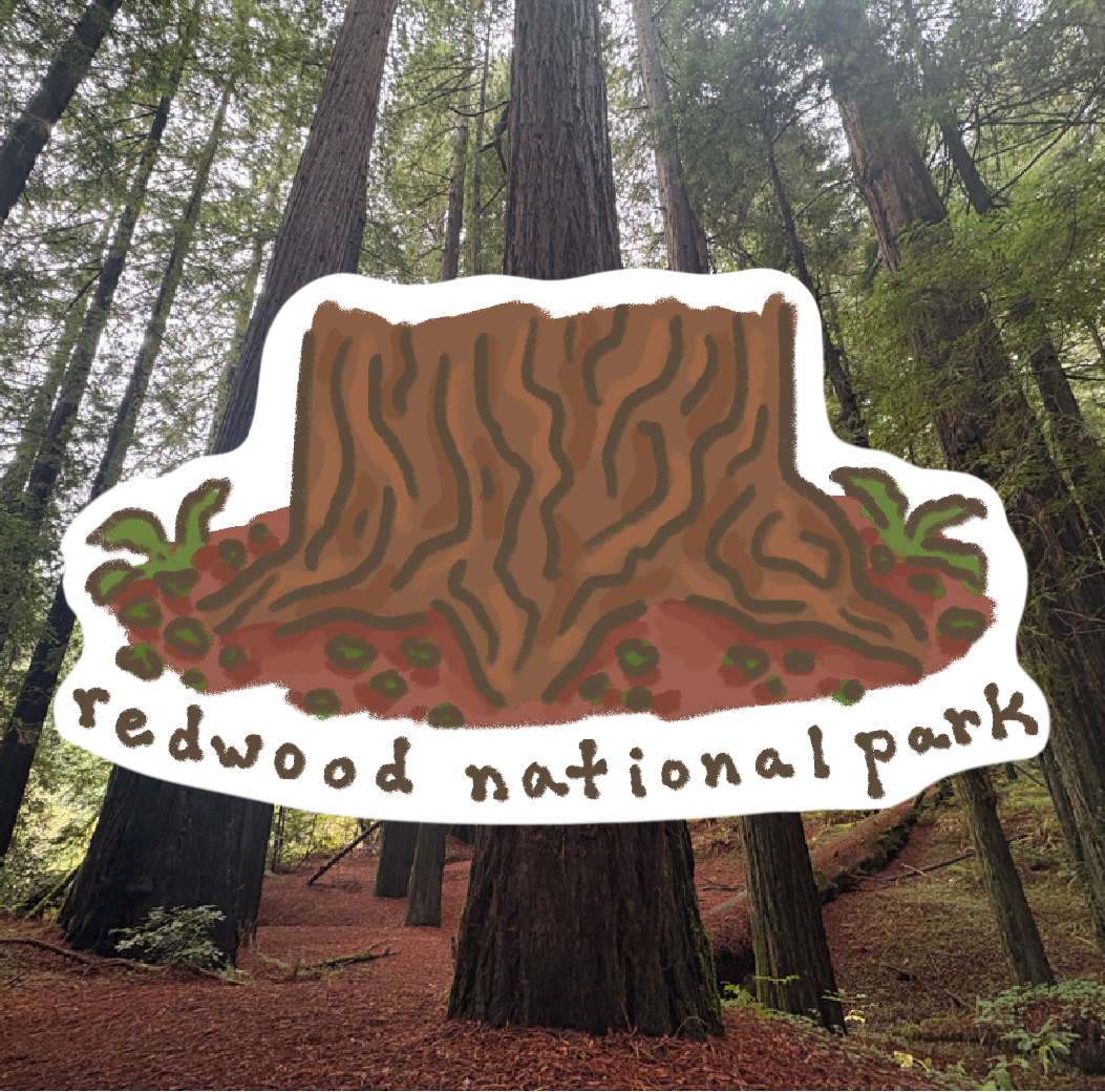 Redwood National Park Handprinted T-Shirt