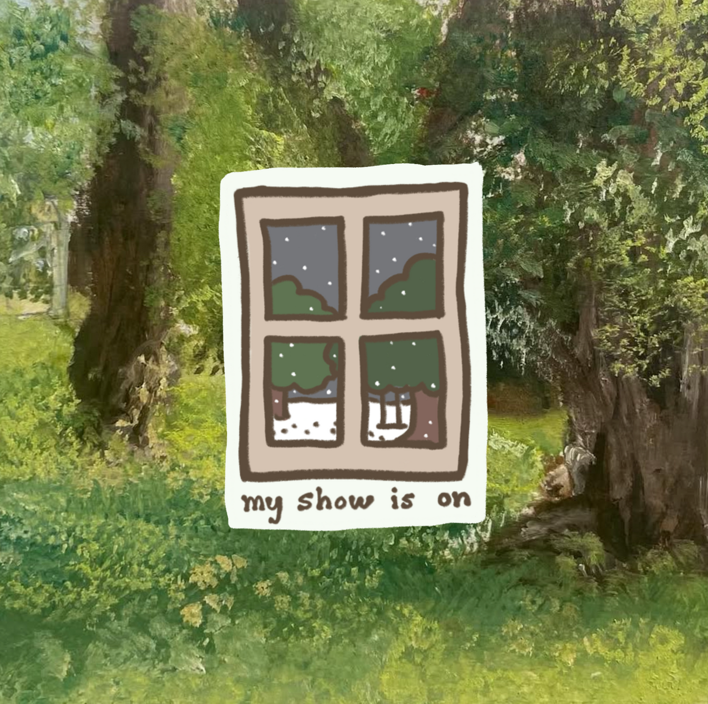 My Show is On (Window) Handprinted T-Shirt