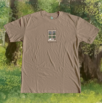 My Show is On (Window) Handprinted T-Shirt