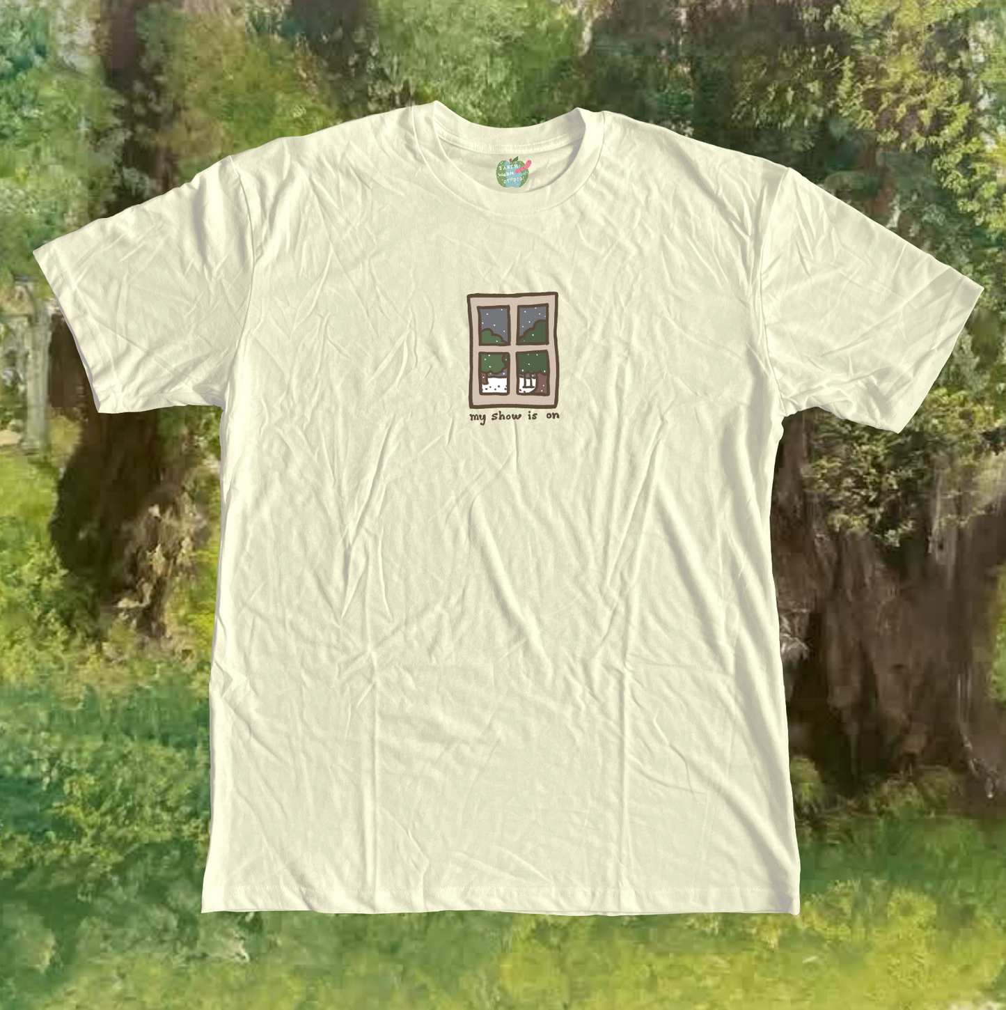 My Show is On (Window) Handprinted T-Shirt