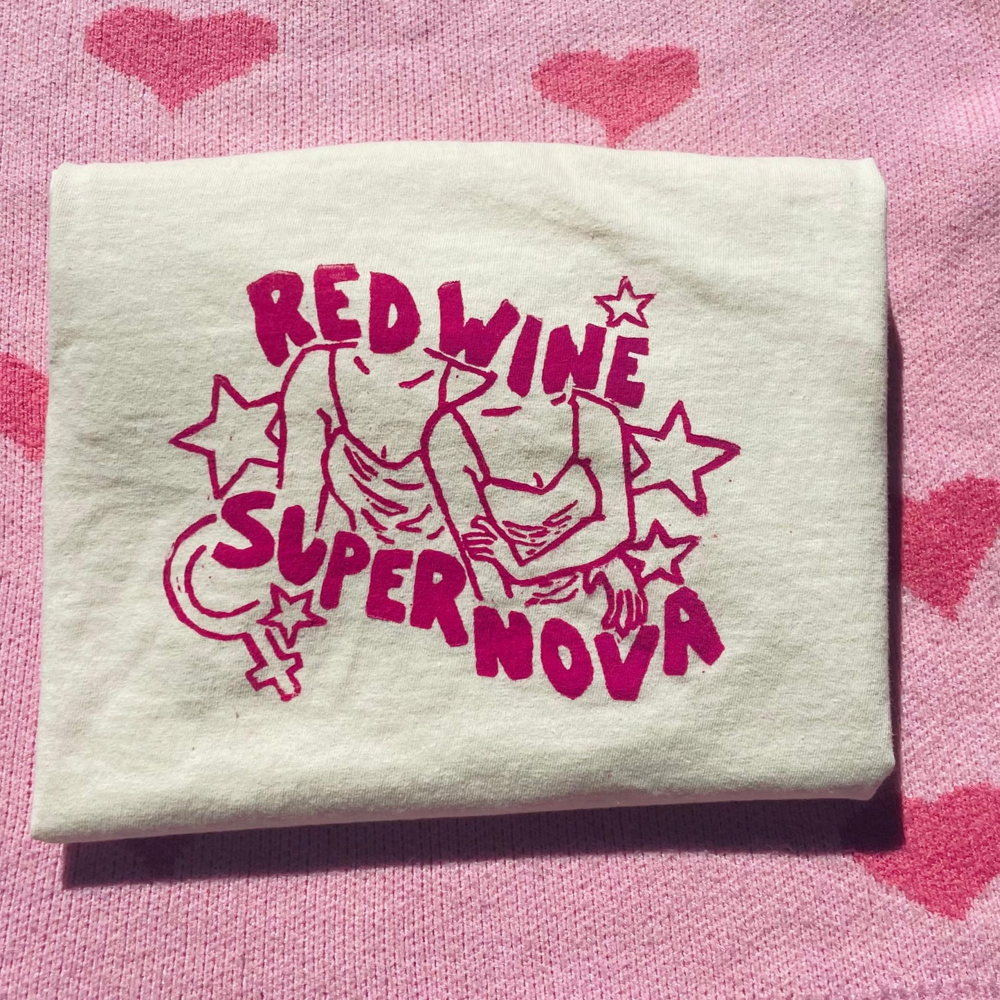 Red Wine Supernova Cotton T-Shirt